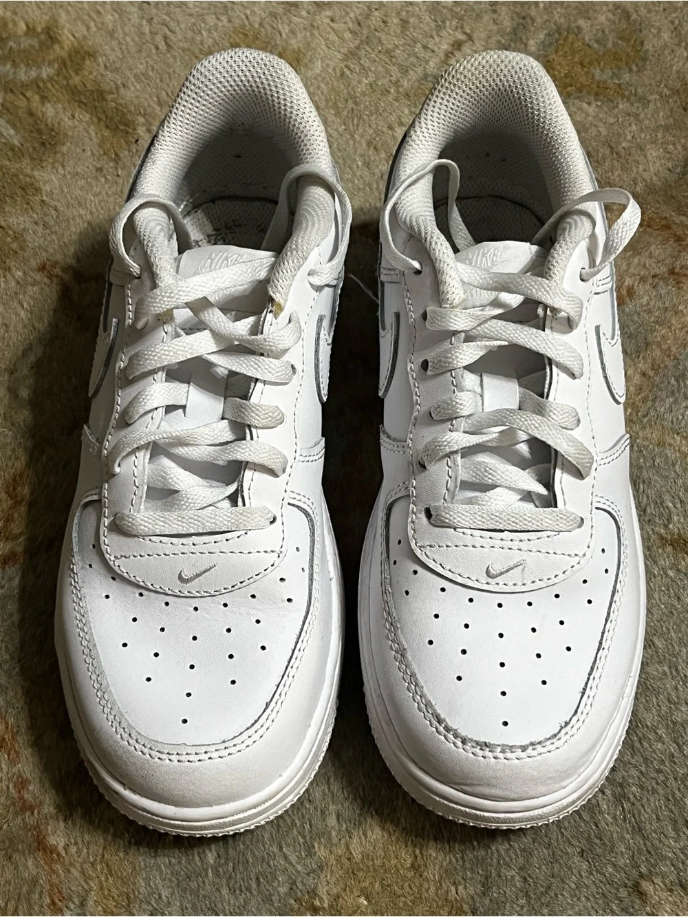 Nike Kids' White Air Force Ones Tennis shoes/Back to school
